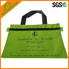 Zipper Non Woven Document Bag With Logo